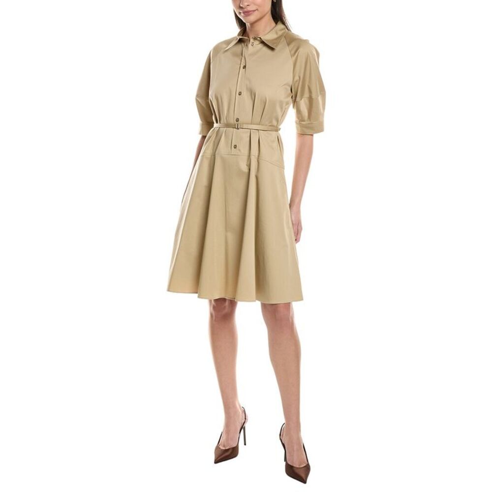 Hugo Boss Womens  Delaurena Midi Dress, Beige